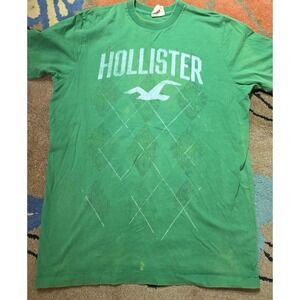 Vintage Y2K Hollister T Shirt Sun Faded Single Stitch Mens Size L Distressed 90s